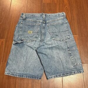 Y2K Wrangler Blue Denim Carpenter Style Shorts Jorts Size Men's 32